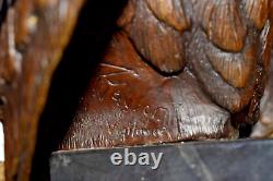 15 Lg VIGILANCE AMERICAN BALD EAGLE BRONZE SCULPTURE SIGNED ROBERT TAYLOR 27#