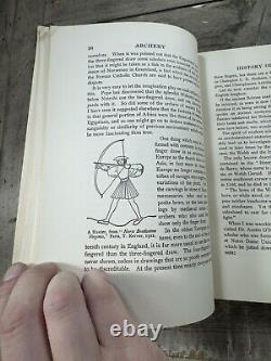 1926 Antique Sporting Book Archery Robert P. Elmer SIGNED to Homer Taylor