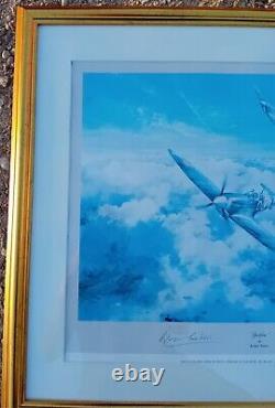 1st Edition Spitfire By Robert Taylor Signed Print Douglas Bader Johnnie Johnson