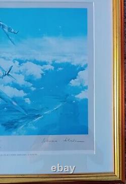 1st Edition Spitfire By Robert Taylor Signed Print Douglas Bader Johnnie Johnson