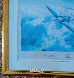 1st Edition Spitfire By Robert Taylor Signed Print Douglas Bader Johnnie Johnson