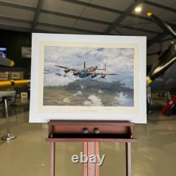 ALMOST HOME World War Two Lancaster Art Print by Robert Taylor