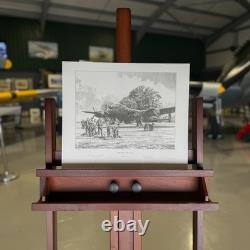 AWAITING THE CALL WW2 Dambusters Lancaster Art Print by Robert Taylor