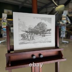 AWAITING THE CALL WW2 Dambusters Lancaster Art Print by Robert Taylor