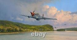 Air Superiority by Robert Taylor aviation art signed by 12 WWII Mustang Aces