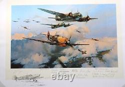 Assault on the Capital by Robert Taylor Remarque withCOA 15/25 Sign by 17 Aces