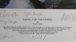 Assault on the Capital by Robert Taylor Remarque withCOA 15/25 Sign by 17 Aces