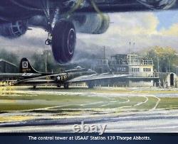 B-17F artwork autographed by 100th Bomb Group pilot Rosie Rosenthal & more