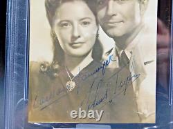 Barbara Stanwyck (Died 1990) & Robert Taylor Signed (Died 1969) Signed Photo PSA