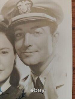 Barbara Stanwyck & husband Robert Taylor 5x7 photo signed by both