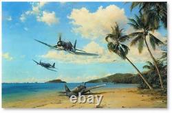 Beach Head Strike Force Signed by F4U Corsair Aces LTD ED Print by Robert Taylor