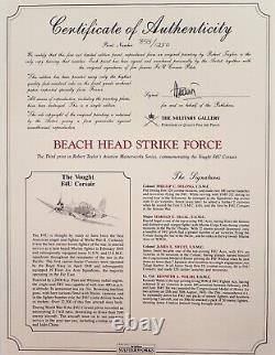 Beach Head Strike Force Signed by F4U Corsair Aces LTD ED Print by Robert Taylor