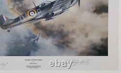 Bob Stanford-Tuck +others signed Victory over Dunkirk print by Robert Taylor WW2
