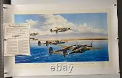 Bogeys! Eleven O'clock High Robert Taylor COA Signed Art Print Never Hung