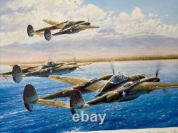 Bogeys! Eleven O'clock High Robert Taylor COA Signed Art Print Never Hung