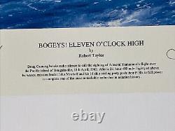 Bogeys! Eleven O'clock High Robert Taylor COA Signed Art Print Never Hung