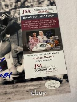 Charles Robert Taylor Washington Redskins HOF Signed Auto 10x8 Photo JSA COA