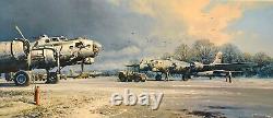 Clearing Skies, Robert Taylor Artist Proof signed Ten 100th Bomb Group veterans