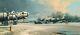 Clearing Skies, Robert Taylor Aviation Art, Ten 100th Bomb Group B-17 Autographs