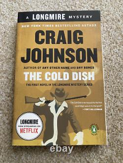 Cold Dish Craig Johnson 4x SIGNED Robert Taylor, Martinez Longmire WOW