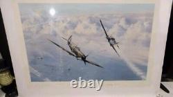 Combat Over London by Robert Taylor. Limited Edition Signed Print. WithC. O. A