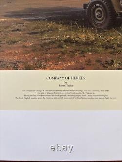 Company Of Heroes By Robert Taylor 11/100 Signed By Walter F Hughes