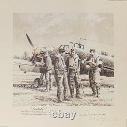 Crack Ace by Robert Taylor aviation art signed by a WWII Luftwaffe Fighter Pilot