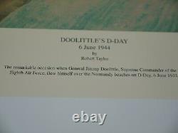 DOOLITTLES D-DAY by ROBERT TAYLOR signed by 5 FIGHTER PILOT Aces