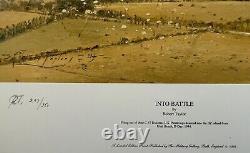 D-Day Airborne Assault R Taylor Print Sigs Bob Hope, Charlton Heston + 2 Prints