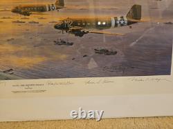 D-Day Airborne Assault by Robert Taylor #5/25 AP Signed Print
