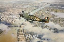 Defence of the Realm by Robert Taylor aviation art signed by Ace Peter Townsend