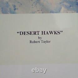 Desert Hawks Ltd Ed Print withCOA by Robert Taylor P-40 Kittyhawk Signed by Pilots