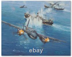 Devastating Strike by Robert Taylor signed by 8 Mosquito crew