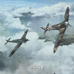 Duel Of Eagles By Robert Taylor Print Signed By Douglas Bader & Adolf Galland