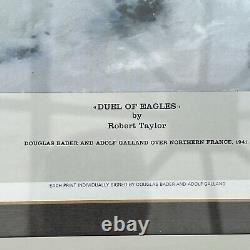 Duel Of Eagles By Robert Taylor Print Signed By Douglas Bader & Adolf Galland