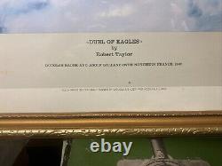 Duel Of Eagles By Robert Taylor Print Signed By Douglas Bader Adolf Galland Coa