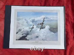 Duel of Eagles signed Douglas Bader And Adolf Garland robert taylor Print