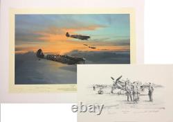 Eagle Force by Robert Taylor aviation art signed by 10 Eagle Squadron Pilots
