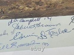 Eagle Squadron Scramble Robert Taylor pen signed 18 veterans Great Escape