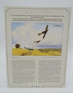 Eagles Prey by Robert Taylor withCOA 5 Pilot Signatures