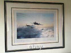 FLIGHT OF EAGLES' ltd ed military aviation print Robert Taylor signed