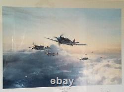 FLIGHT OF EAGLES' ltd ed military aviation print Robert Taylor signed