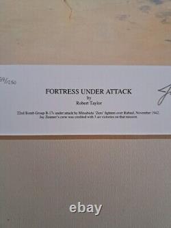 FORTRESS UNDER ATTACK By Robert Taylor, 1995 2 Medal of Honor Signatures