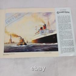 Farewell America RMS Queen Mary Robert Taylor LE Print Signed Capt Jones