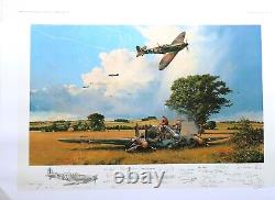 Fight For The Sky by Robert Taylor Remarque 21/25 withCOA Signed by 28 Pilots