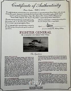 Fighter General Robert Taylor L. E. 2nd Gen. Adolf Galland Trilogy Print