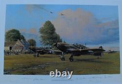 Front Line Hurricanes by Robert Taylor Signed by Six (6) Aces