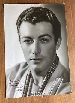 George Hurrell Movie Star Robert Taylor Portrait Photo Signed By George Hurrell