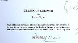 Glorious Summer by Robert Taylor Remarque 21/25 withCOA 22 Pilot Signatures