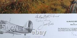 Glorious Summer by Robert Taylor Remarque 21/25 withCOA 22 Pilot Signatures